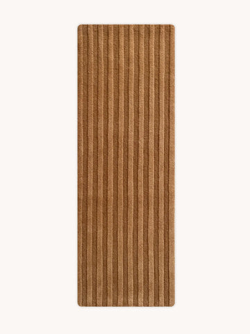 Solid Stripe Rug Available in 3 Sizes & 3 Colors - 160 x 55 cm / Terra - Maison Deux - Playoffside.com