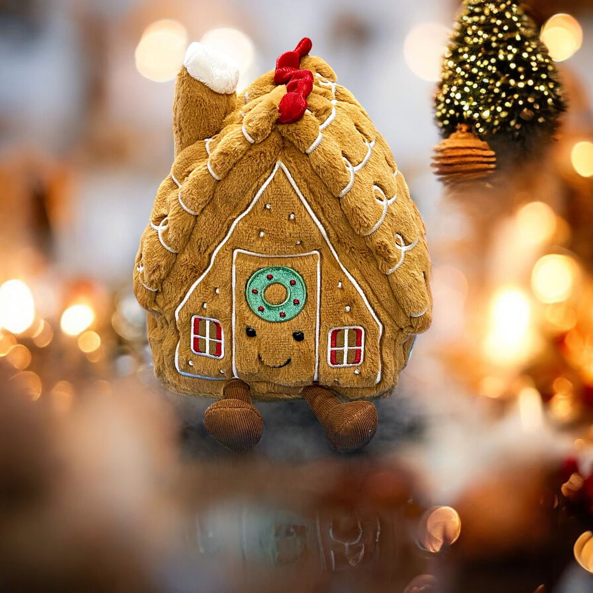 Jellycat Gingerbread House – Adorable Holiday Plush – Playoffside.com