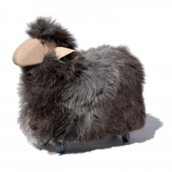 Furry Decorative Sheep On Wheels Available in 4 Colors - Grey-brown - Meier Germany - Playoffside.com