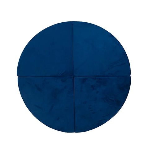 Round Design Child Playmat Suitable from Birth Available in 5 Colours 160cm - Navy Blue - Misioo - Playoffside.com