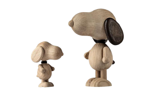 Oak Wooden Snoopy Available in 2 Sizes & 3 Colours - Smoked / Small - Boyhood - Playoffside.com