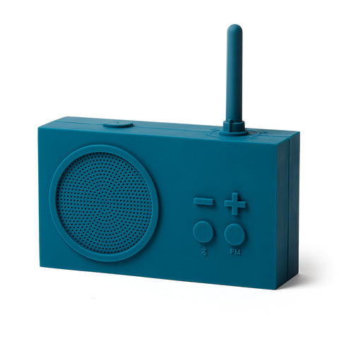 Tikho 3 Waterproof FM/AM Radio & Bluetooh Speaker - Duck Blue - Lexon - Playoffside.com