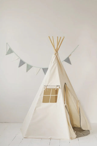 Kids Indoor/Outdoor Teepee Tent Available in 6 Colors - Pom Pom - Kidkii - Playoffside.com