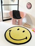 Smiley Round Area Rug Available in 2 Colours & 3 Sizes - Natural / ø150 cm - Maison Deux - Playoffside.com