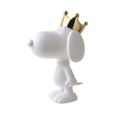 Snoopy Figurine with Crown 31cm Height - Default Title - LeblonDelienne - Playoffside.com