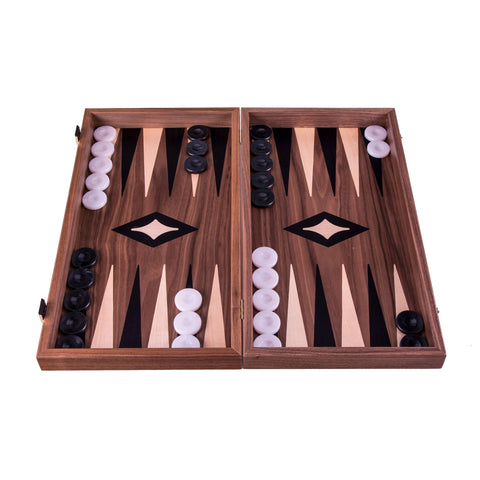 American Walnut Backgammon - Default Title - Manopoulos - Playoffside.com