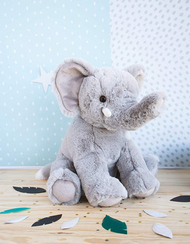 Cute Elephant Plush Toy Suitable From Birth Available in 2 Sizes - Small - Histoire d'Ours - Playoffside.com