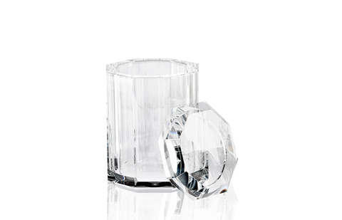Crystal Multi-Purpose Container with Lid Available in 2 Styles - Transparent - Decor Walther - Playoffside.com