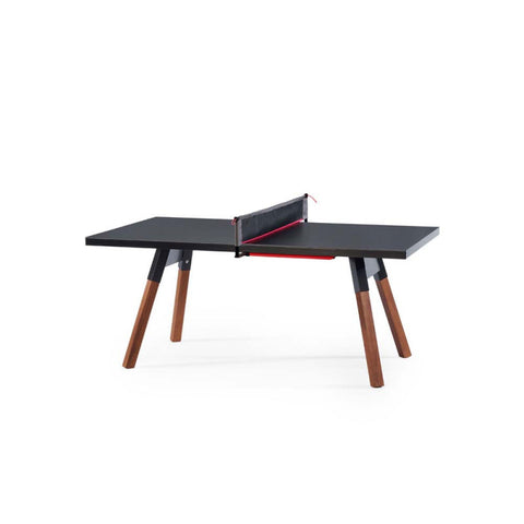 180 You & Me Ping-Pong Table / Dinning Table - Oak Wood & Black - RS Barcelona - Playoffside.com