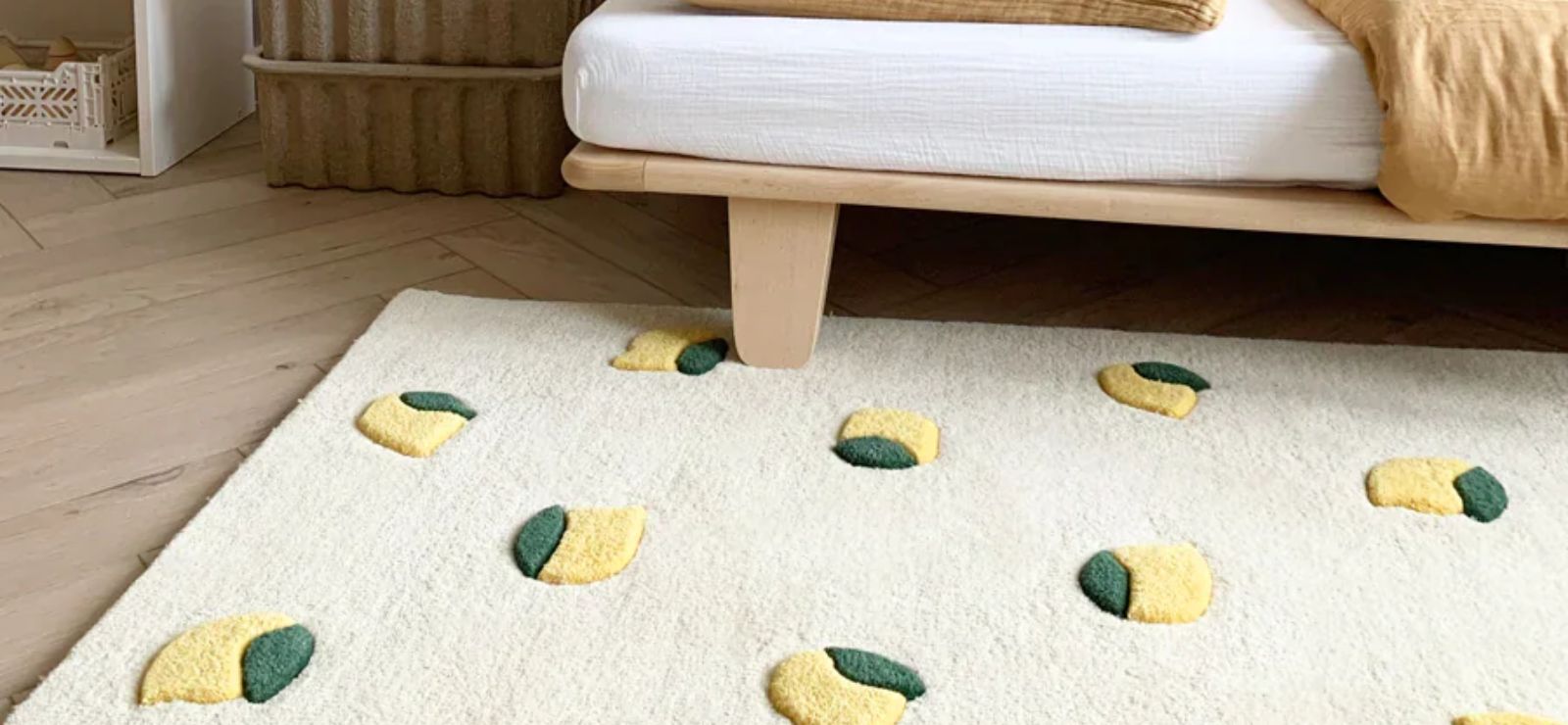 Lemon Rug For Kids' Bedroom by Maison Deux 100% Wool – Playoffside.com