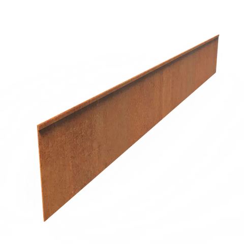 Corten Steel Edge Flattened Top Edge Available in 10 Sizes