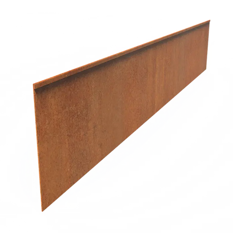 Corten Steel Edge Flattened Top Edge Available in 10 Sizes