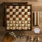Heirloom Chess and Backgammon 7-in-1 Set