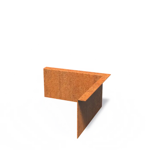 Corten Steel Edge Corner Set Available in 2 Styles & 5 Sizes