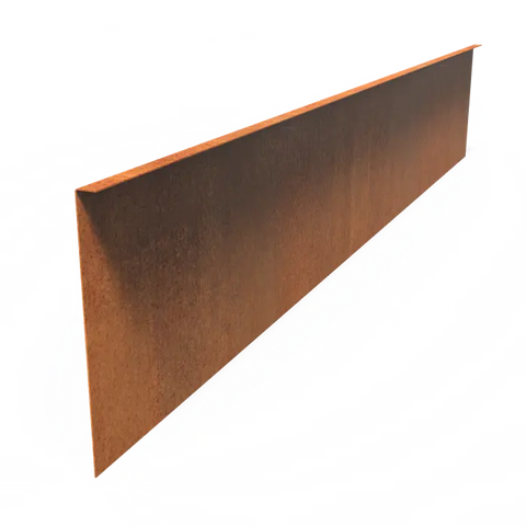 Corten Steel Set Edge Top Available in 2 Styles & 5 Sizes