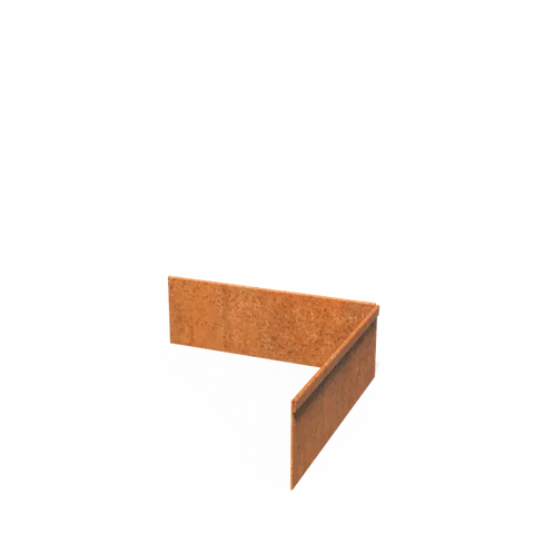 Corten Steel Edge Corner Flattened Top Edge Available in 20 Sizes