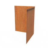 Corten Steel Edge Corner Flattened Top Edge Available in 20 Sizes