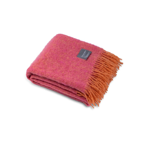 Mohair-Decke Rolled Fringe