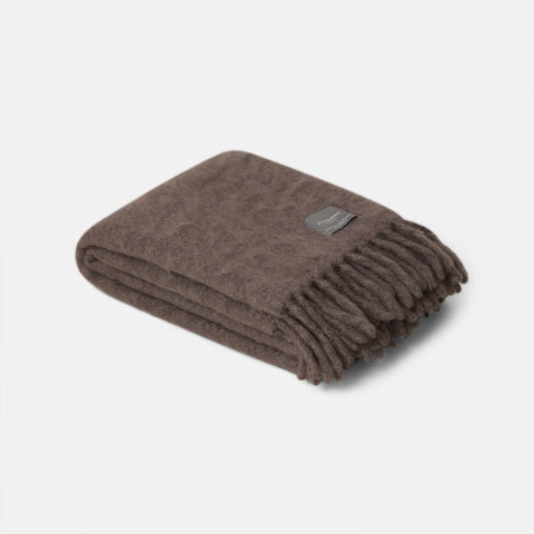 Luxury Kid Mohair Throw Blanket - Charcoal - Stackelbergs - Playoffside.com