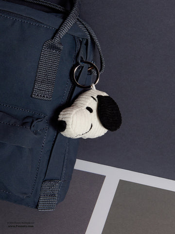 Snoopy Head Corduroy Keychain