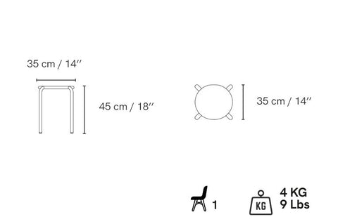 Hyphen Outdoor Stools Available in 2 Colors