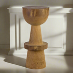 Bar Stool Ball Made from Sanded Wood