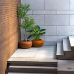 Onyx Round Corten Steel Planters