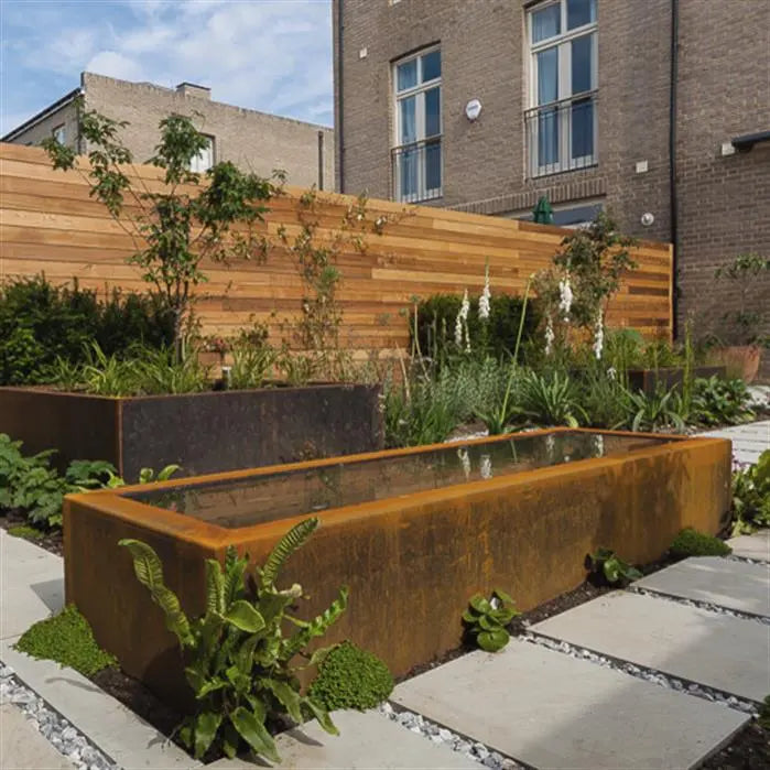 Shop Corten Steel Rectangle Pond for Your Garden – Playoffside.com