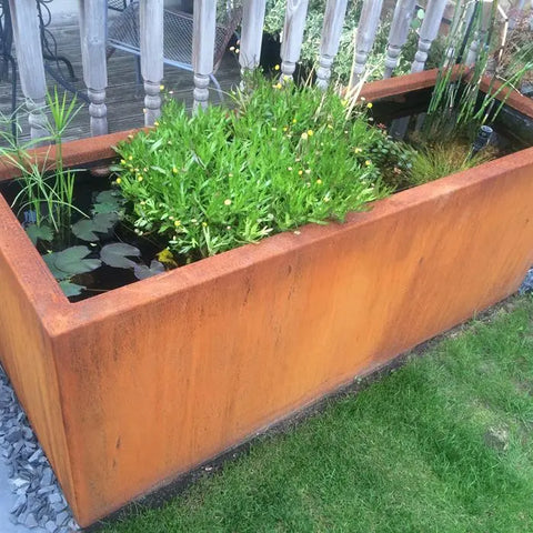 Rectangle Corten Steel Pond