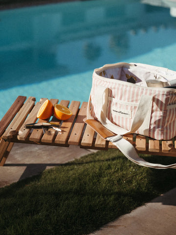 Premium Cooler Bag Available in 3 Colors - Lauren's Navy Stripe - Business&Pleasure - Playoffside.com