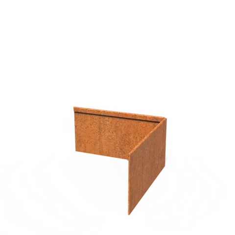 Corten Steel Edge Corner Flattened Top Edge Available in 20 Sizes