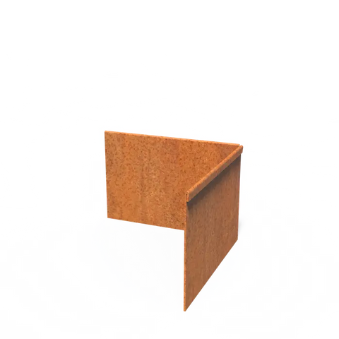 Corten Steel Edge Corner Flattened Top Edge Available in 20 Sizes