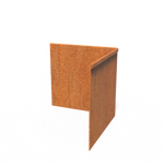 Corten Steel Edge Corner Flattened Top Edge Available in 20 Sizes