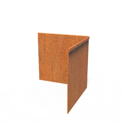 Corten Steel Edge Corner Flattened Top Edge Available in 20 Sizes