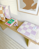 Checkerboard Cushion Available in 4 Colors