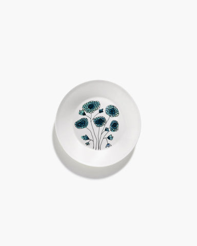 Porcelain Small Deep Floral Plates - Anemone  Vaniglia - Serax - Playoffside.com
