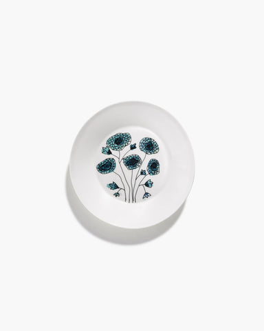 Porcelain Medium Deep Floral Plates - Anemone  Vaniglia - Serax - Playoffside.com