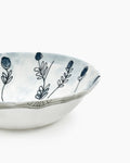 Porcelain Low bowl with Flowers Details