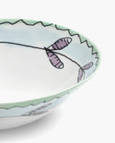 Porcelain Medium Low bowl Midnight Flowers - Dark Viola - Serax - Playoffside.com