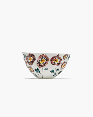 Porcelain Serving Bowls Midnight Flowers - Anemone Milk / Large - Serax - Playoffside.com