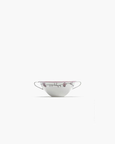 Porcelain Soup Bowls Midnight Flowers - Dark Viola / No Saucer - Serax - Playoffside.com