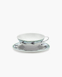 Porcelain Tea Cups Midnight Flowers - Blossom Milk/ With Saucer - Serax - Playoffside.com