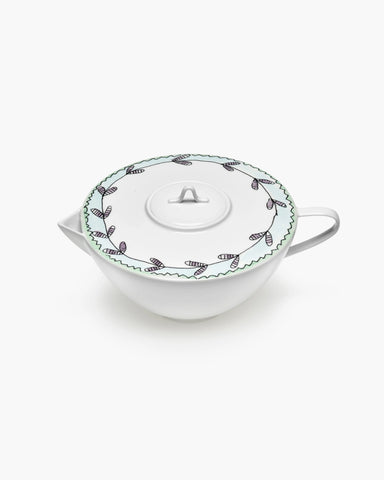 Porcelain Teapot Midnight Flowers - Blossom Milk - Serax - Playoffside.com