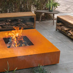 QUAD Square Fire Pit with Grill