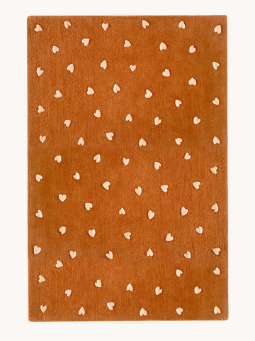 Hearts Rug for Child Room Available in 2 Sizes