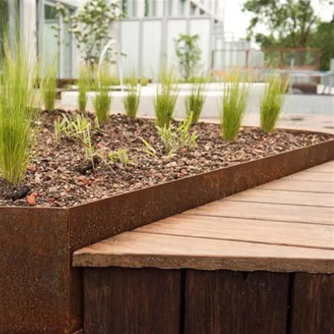 Corten Steel Edging Edge Corner Straight