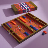 Madrid Backgammon Set + Playing Cards + Decorative Box