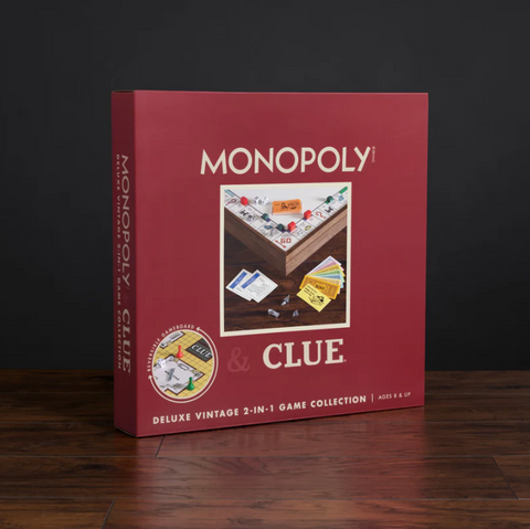 Monopoly & Clue 2-In-1 Deluxe Vintage Edition