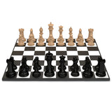 Marble Chess Set Black VS Light Wood - Gradient Wood - Neochess - Playoffside.com