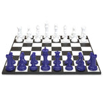 Wood Chess Set Series White VS Blue - Gradient Marble - Neochess - Playoffside.com